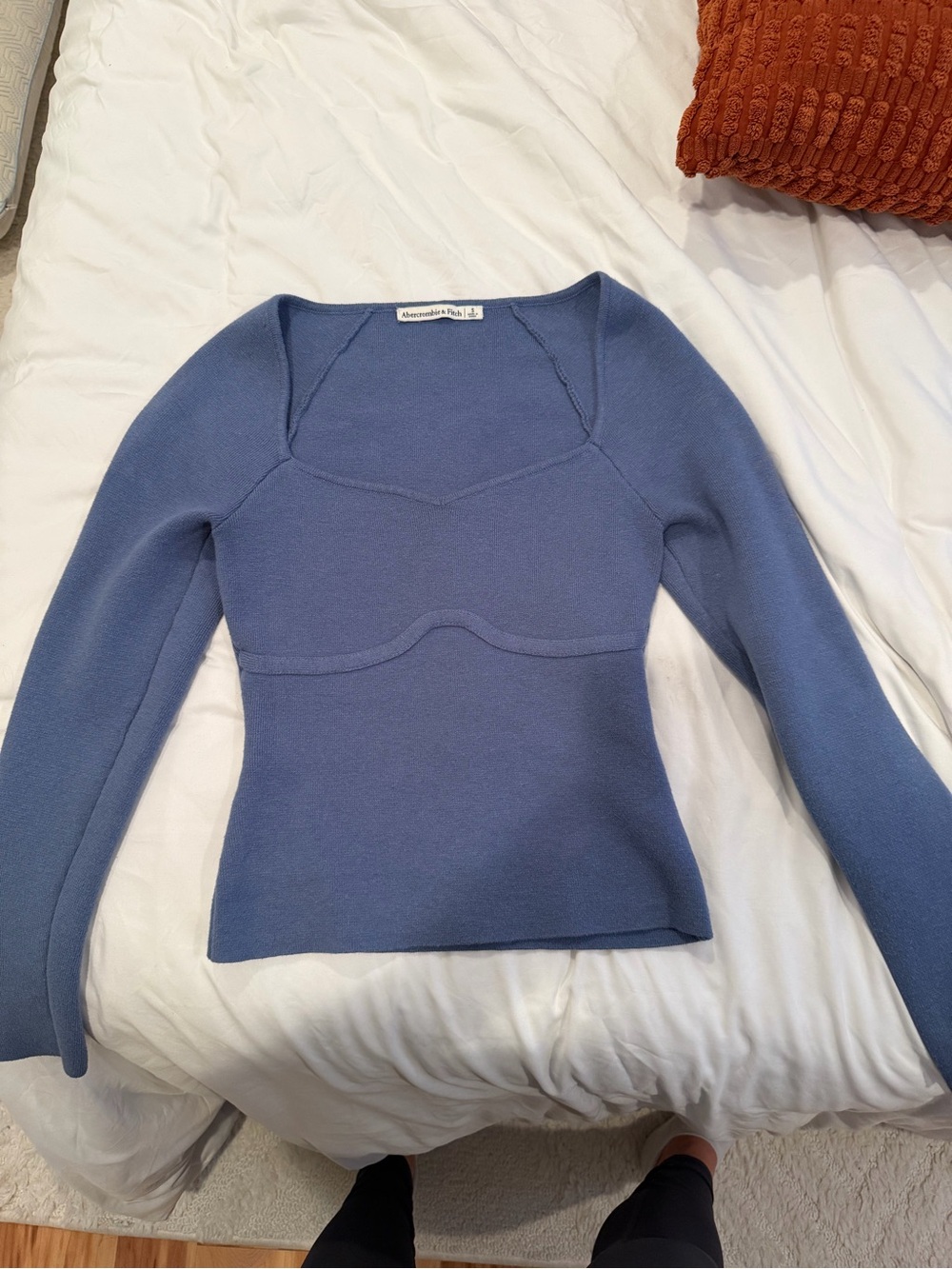 Abercrombie & Fitch Periwinkle Blue Long-Sleeve Knit Top